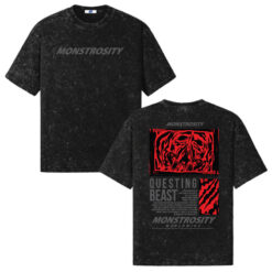 Áo Thun Big Size Nam Đen Wash | Form Rộng Streetwear