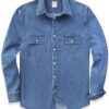 Áo Sơ Mi Denim Wash | Form Rộng, Cá Tính, Thời Trang Nam
